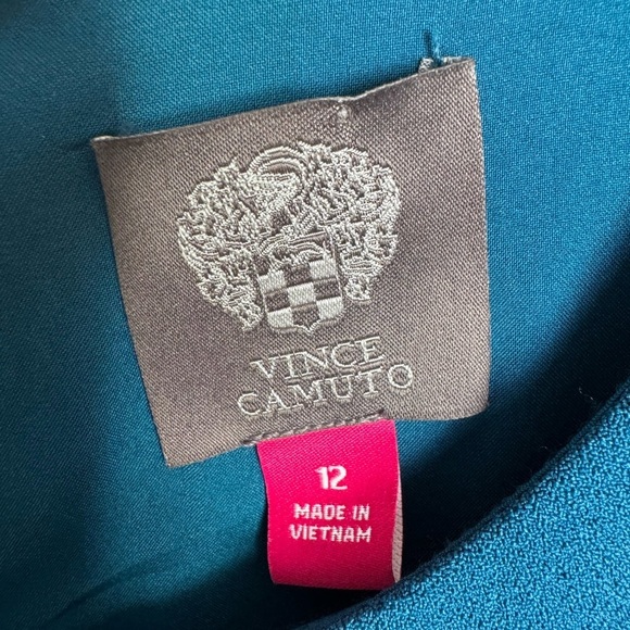 NWT Vince Camuto Crisscross Waist Crepe Jumpsuit Wide Leg size 12 minimalist - Picture 8 of 8